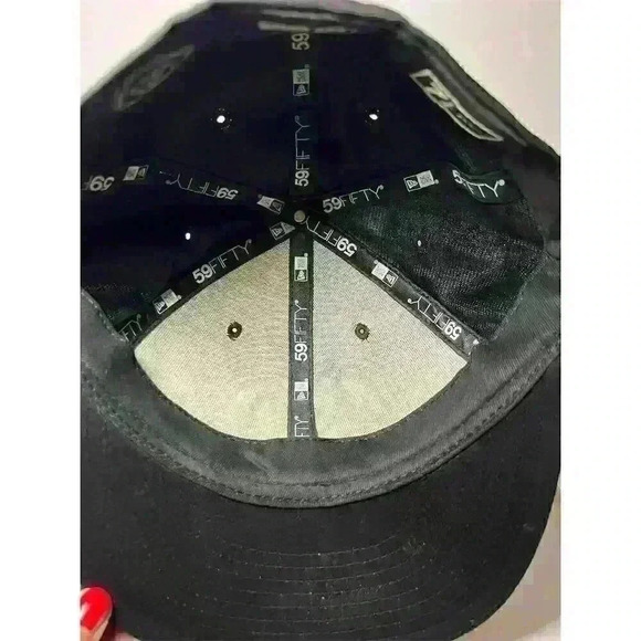 New Era New York Islanders 59Fifty Fitted Hat Black Size 7 3/8 - Picture 12 of 12
